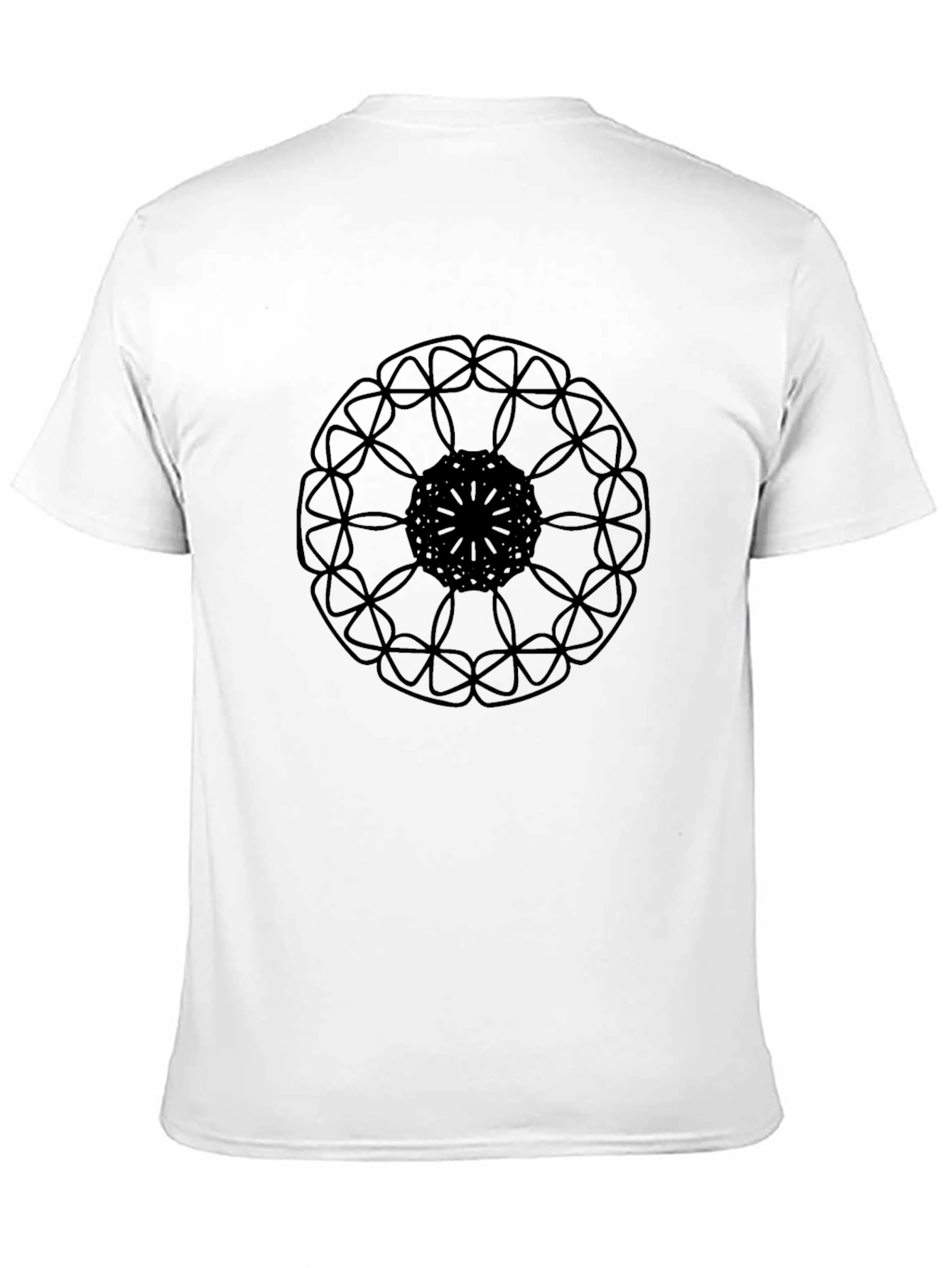 Black Mandala Graphic Tee - Modern Style