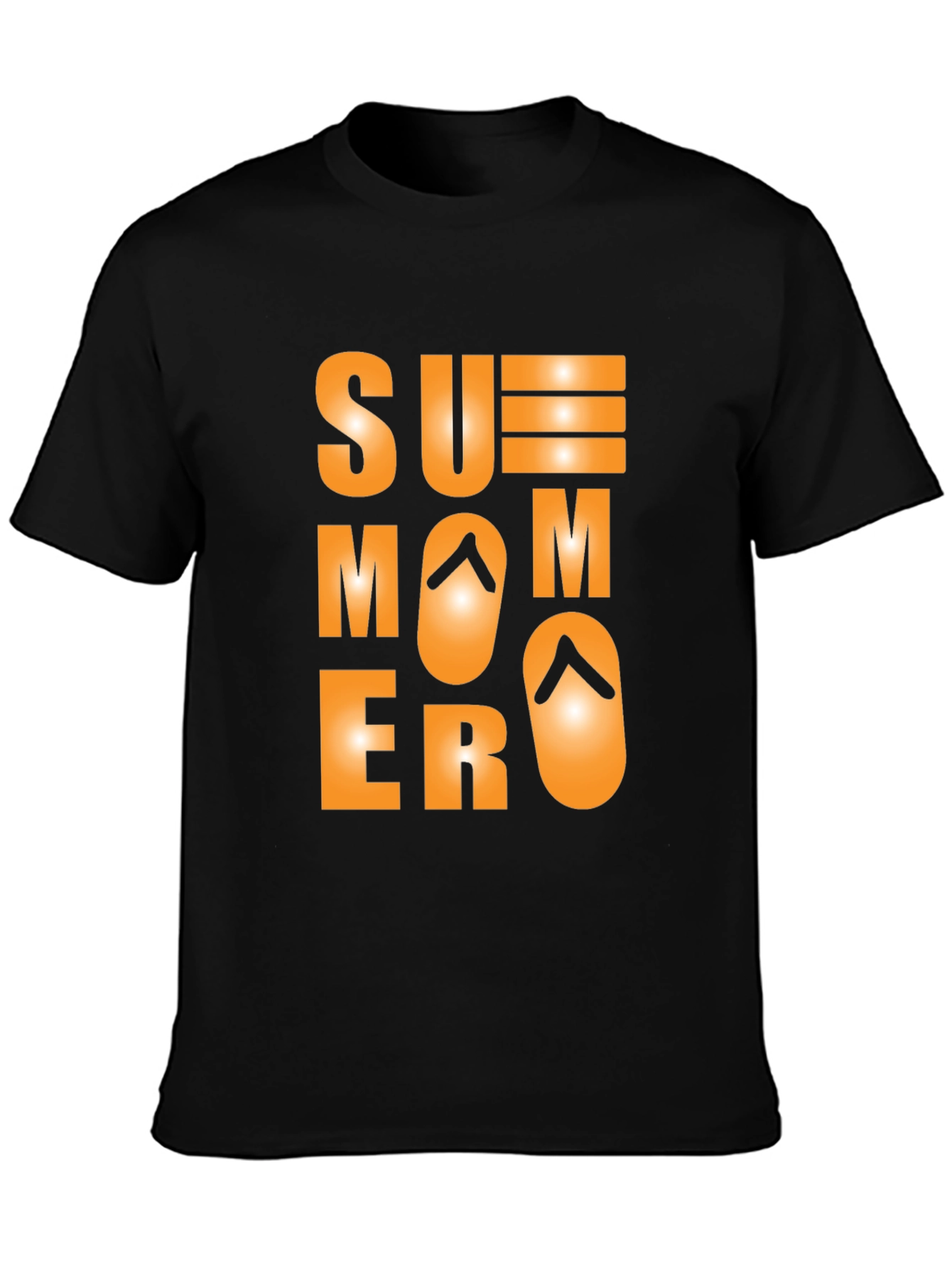 Summer Mode Black T-Shirt