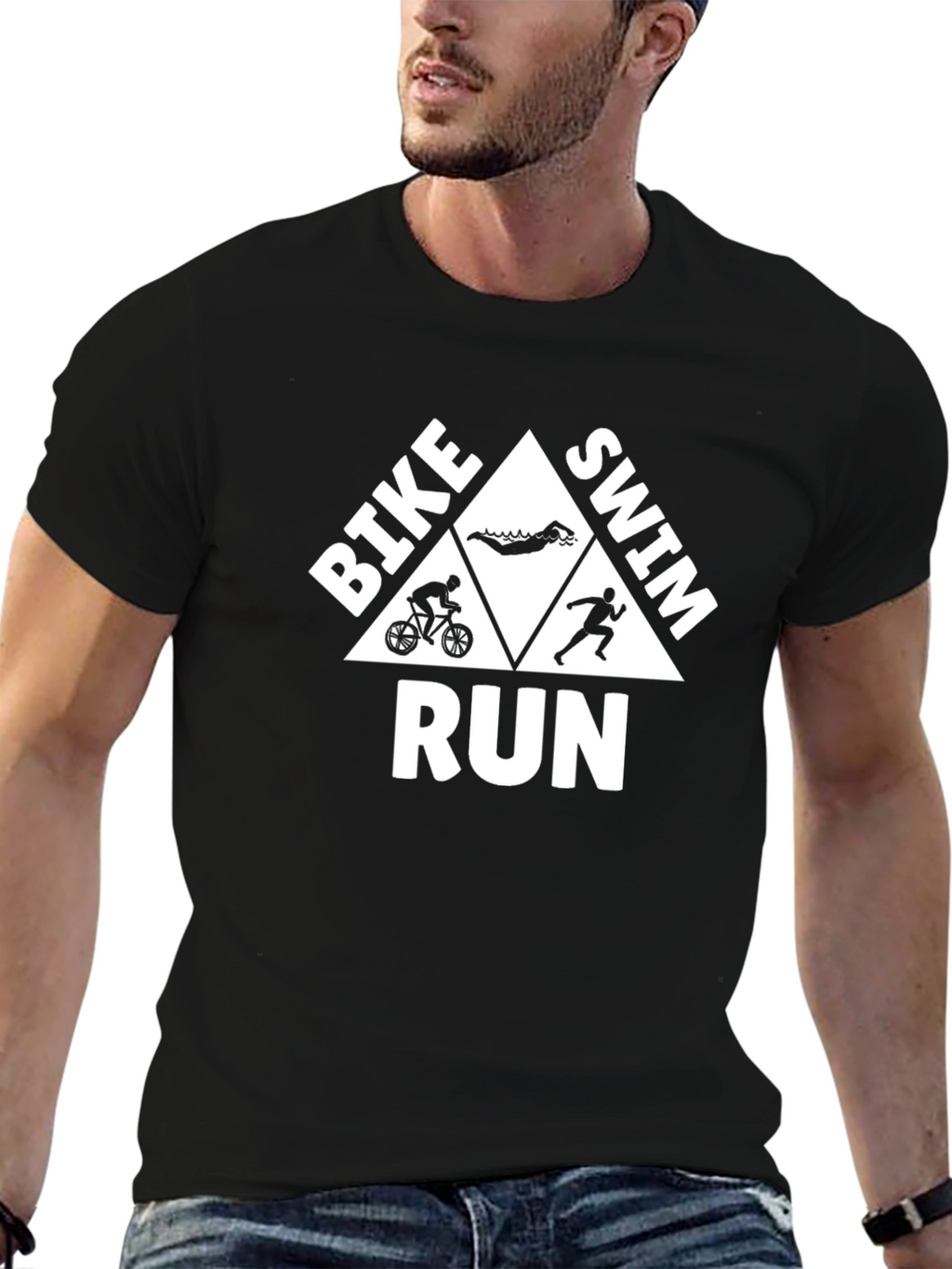 Triathlon T-Shirt: Bike Swim Run Sport Tee