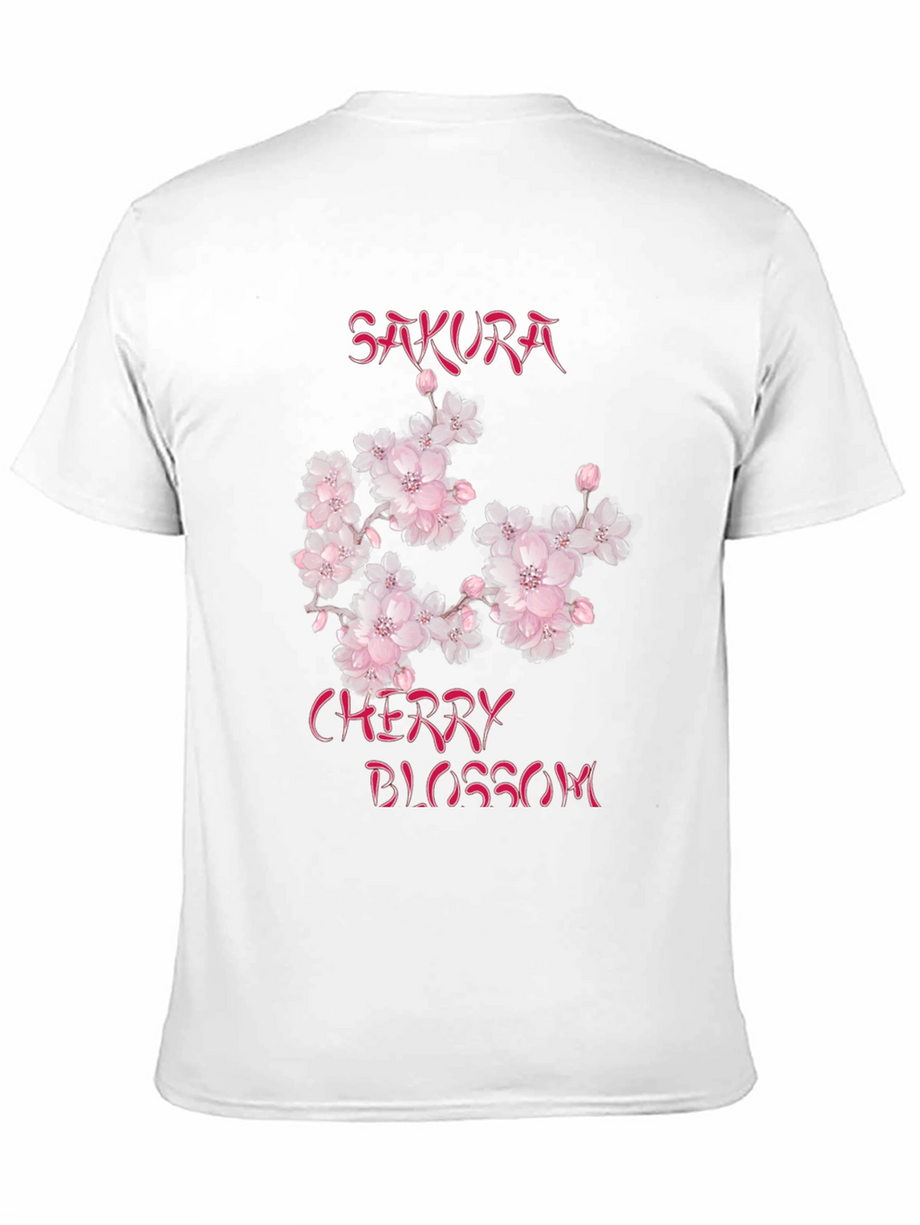 Sakura Cherry Blossom Graphic Tee - Black Cotton