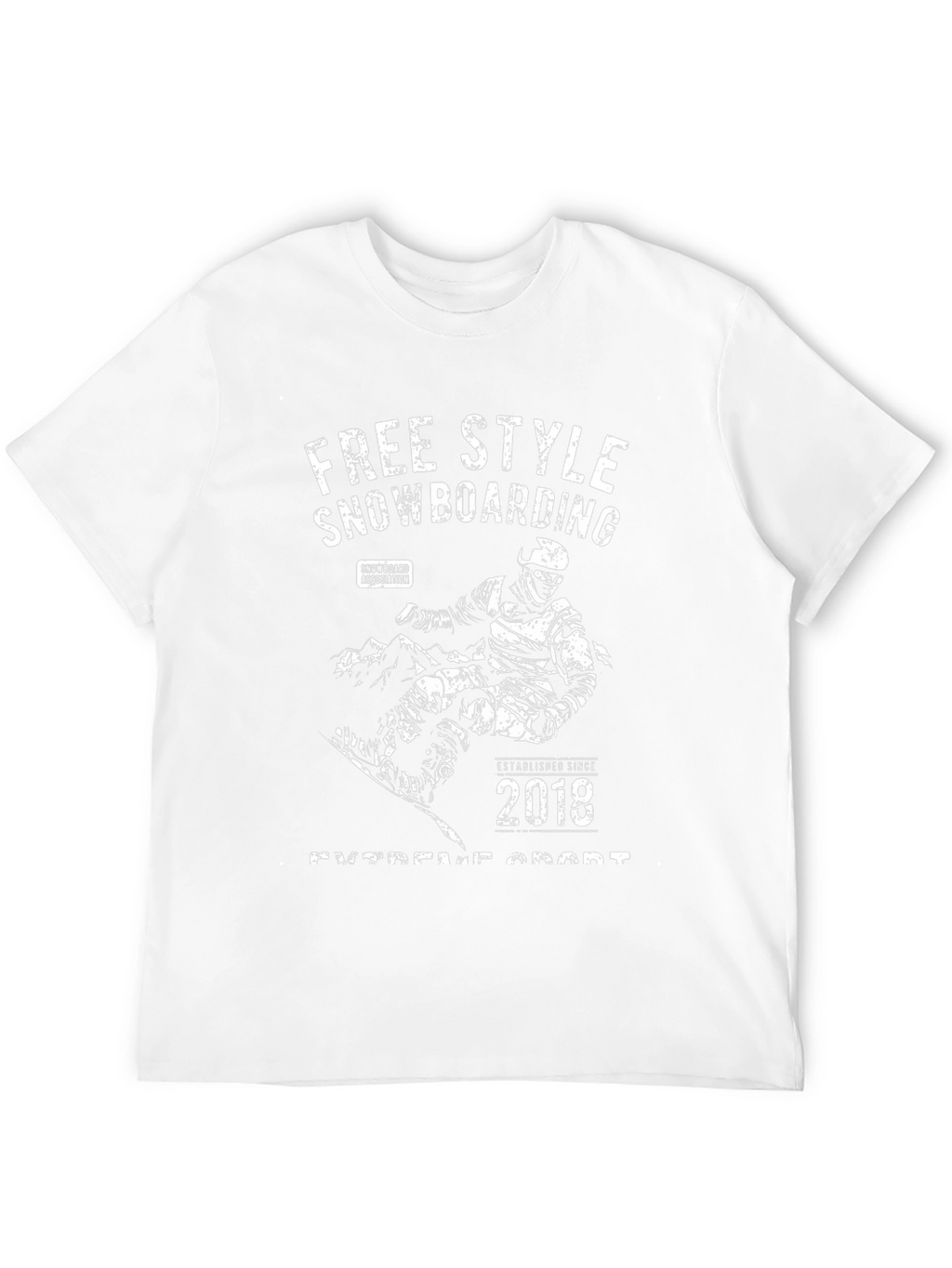 Free Style Snowboarding T-Shirt Black Cotton
