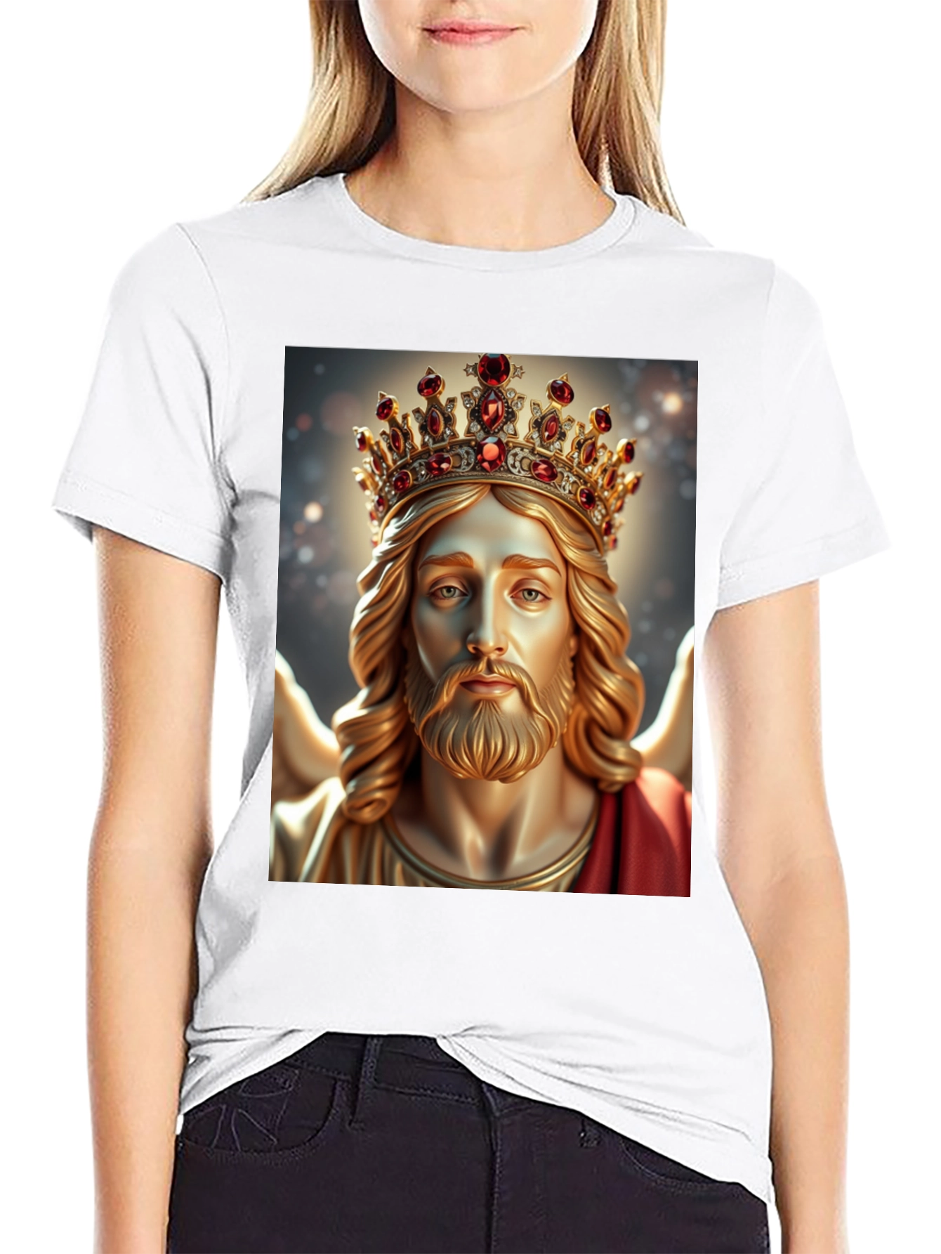 Jesus King Graphic Tee - Religious Apparel
