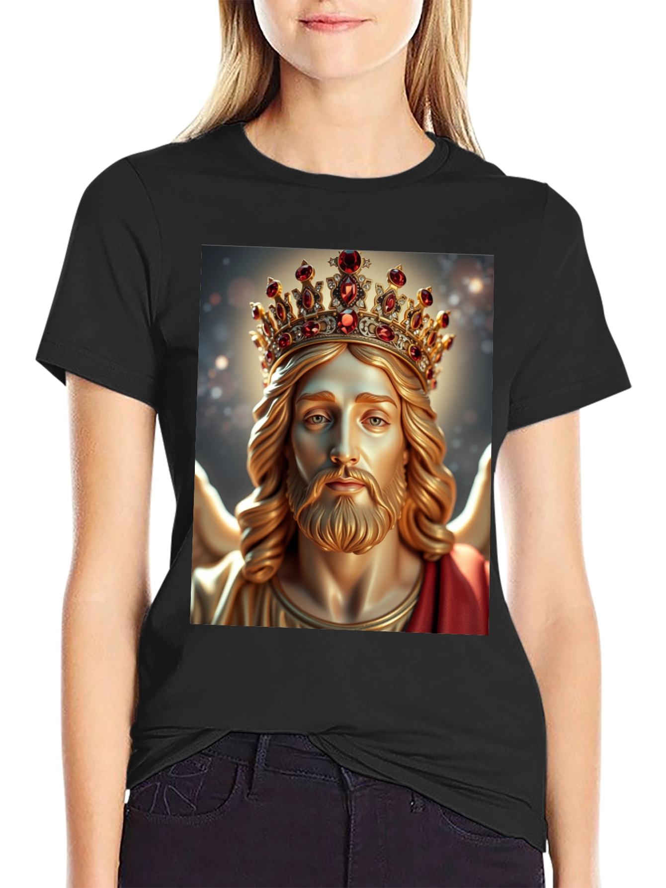 Jesus King Graphic Tee - Religious Apparel