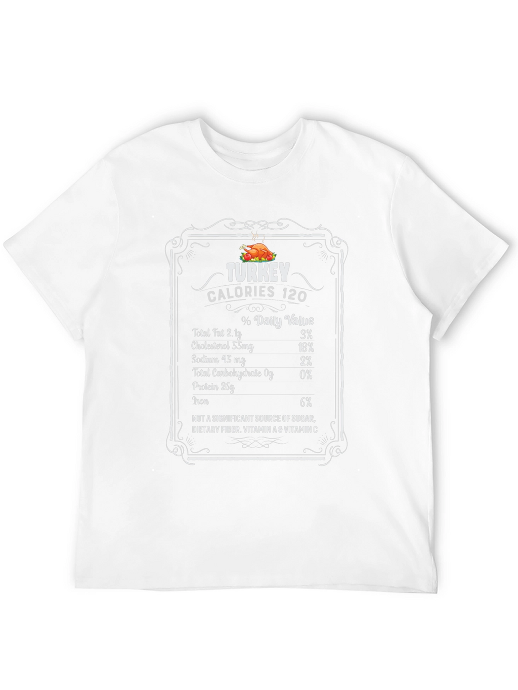 Turkey Calories Nutrition Facts T-Shirt