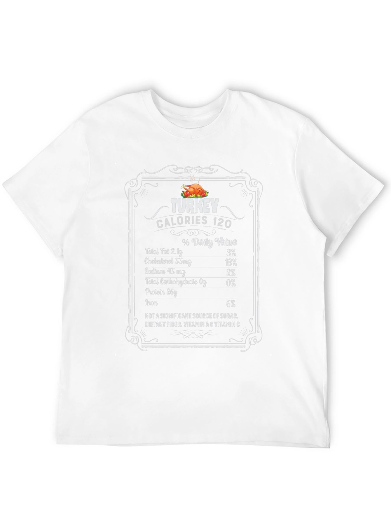 Turkey Calories Nutrition Facts T-Shirt