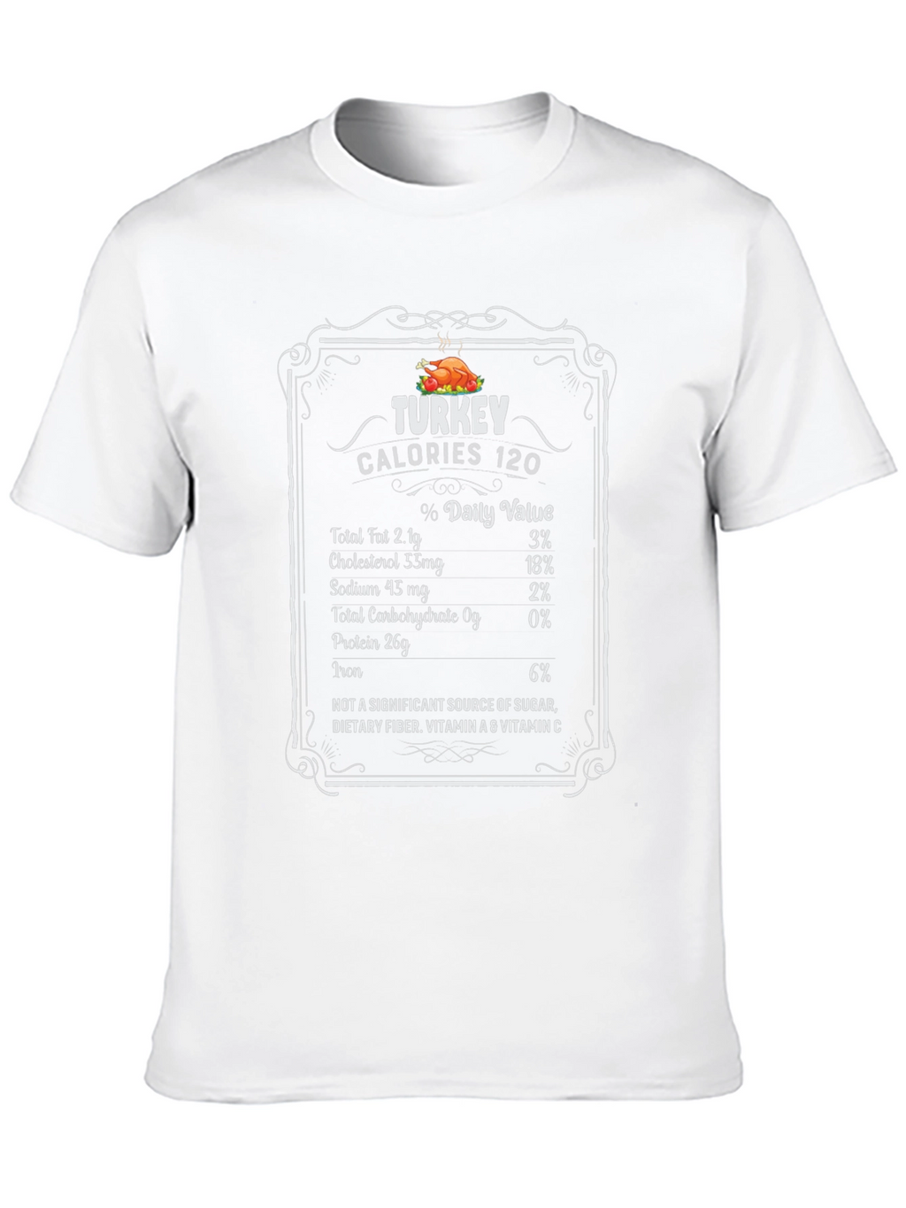 Turkey Calories Nutrition Facts T-Shirt