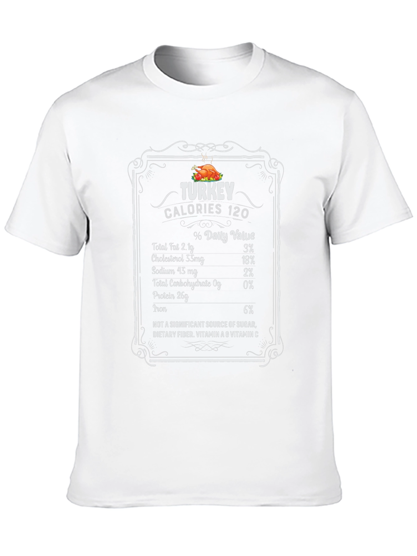 Turkey Calories Nutrition Facts T-Shirt