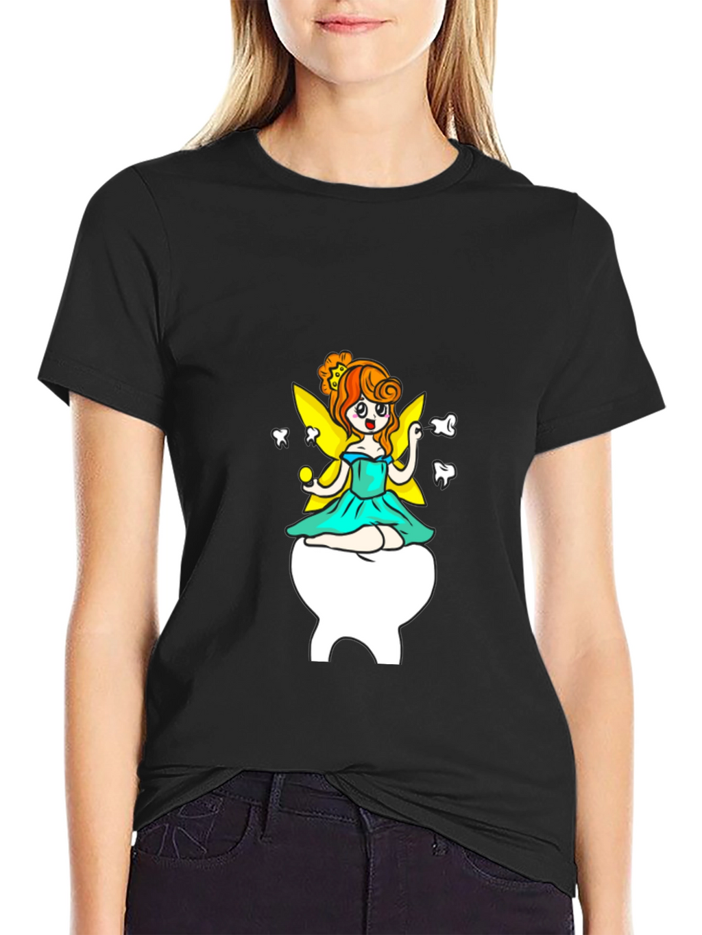 Tooth Fairy Graphic Tee - Black