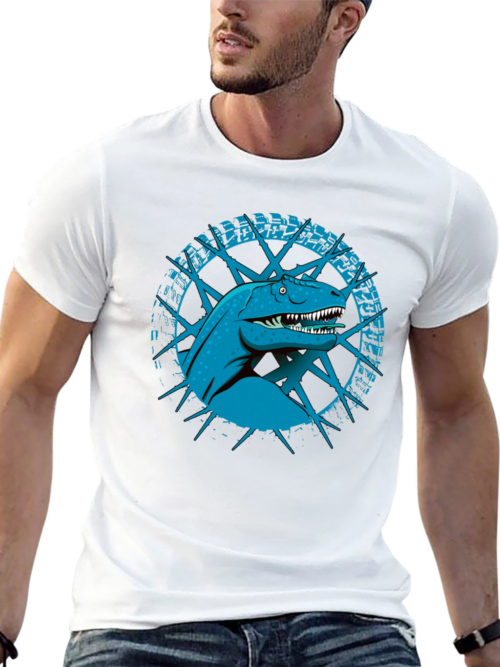 Dinosaur Graphic Black T-Shirt