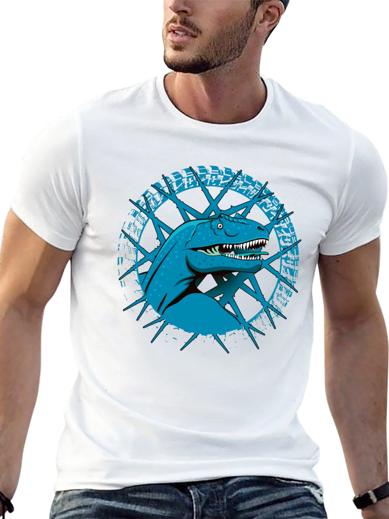 Dinosaur Graphic Black T-Shirt