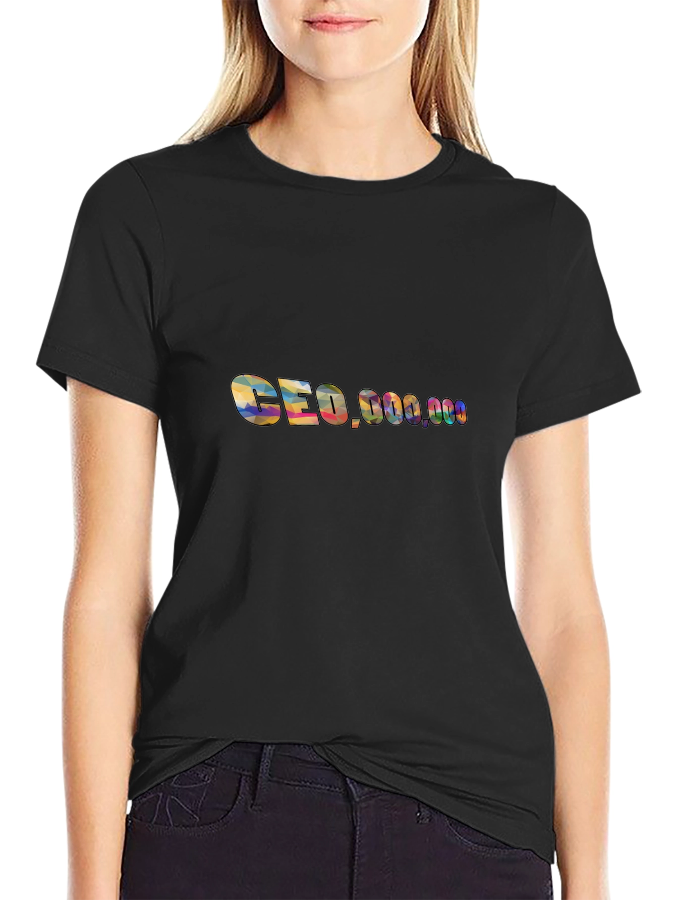 CEO Millionaire Graphic Black T-Shirt