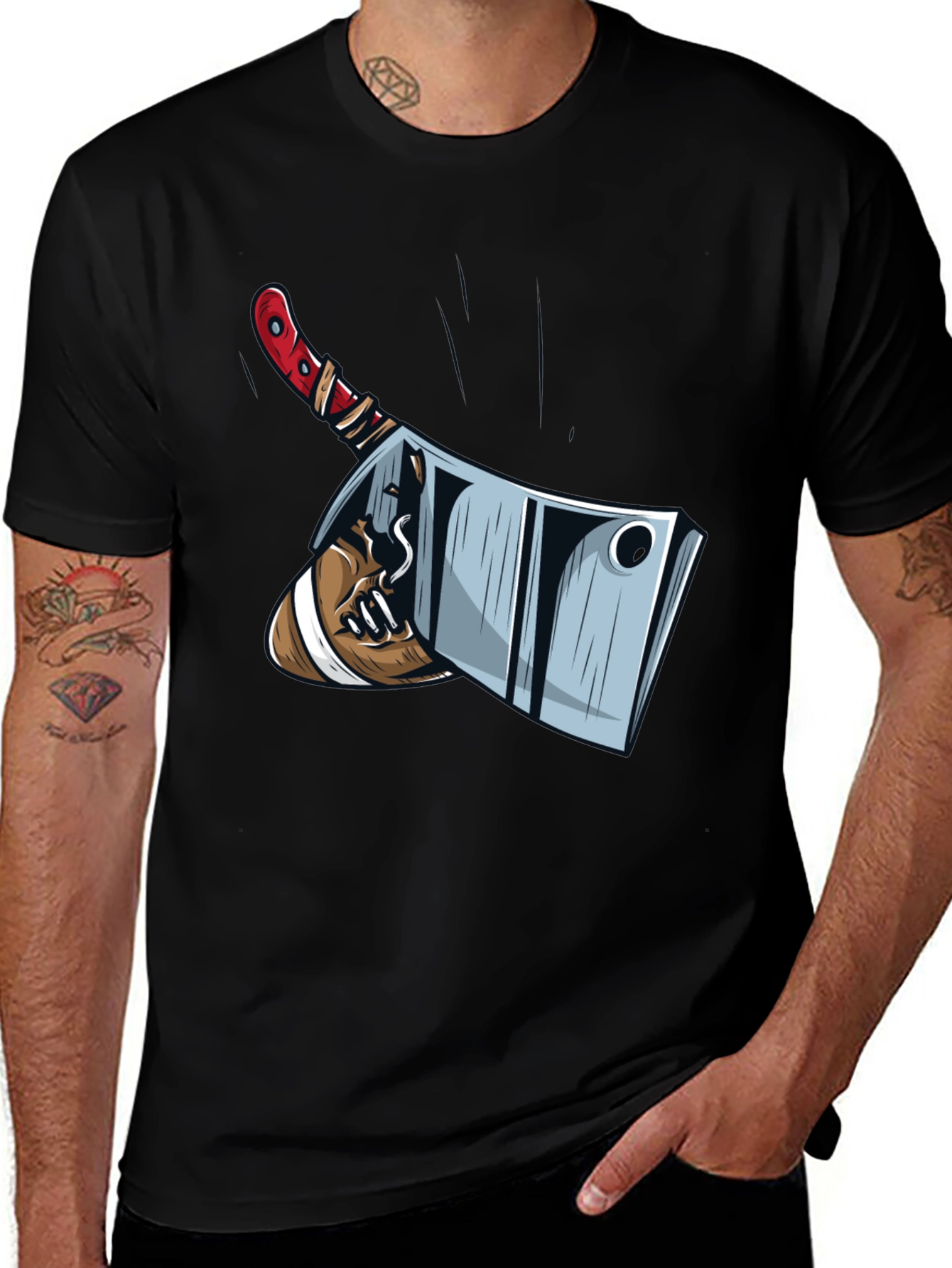 Cleaver Graphic Tee - Butcher Shop Humor