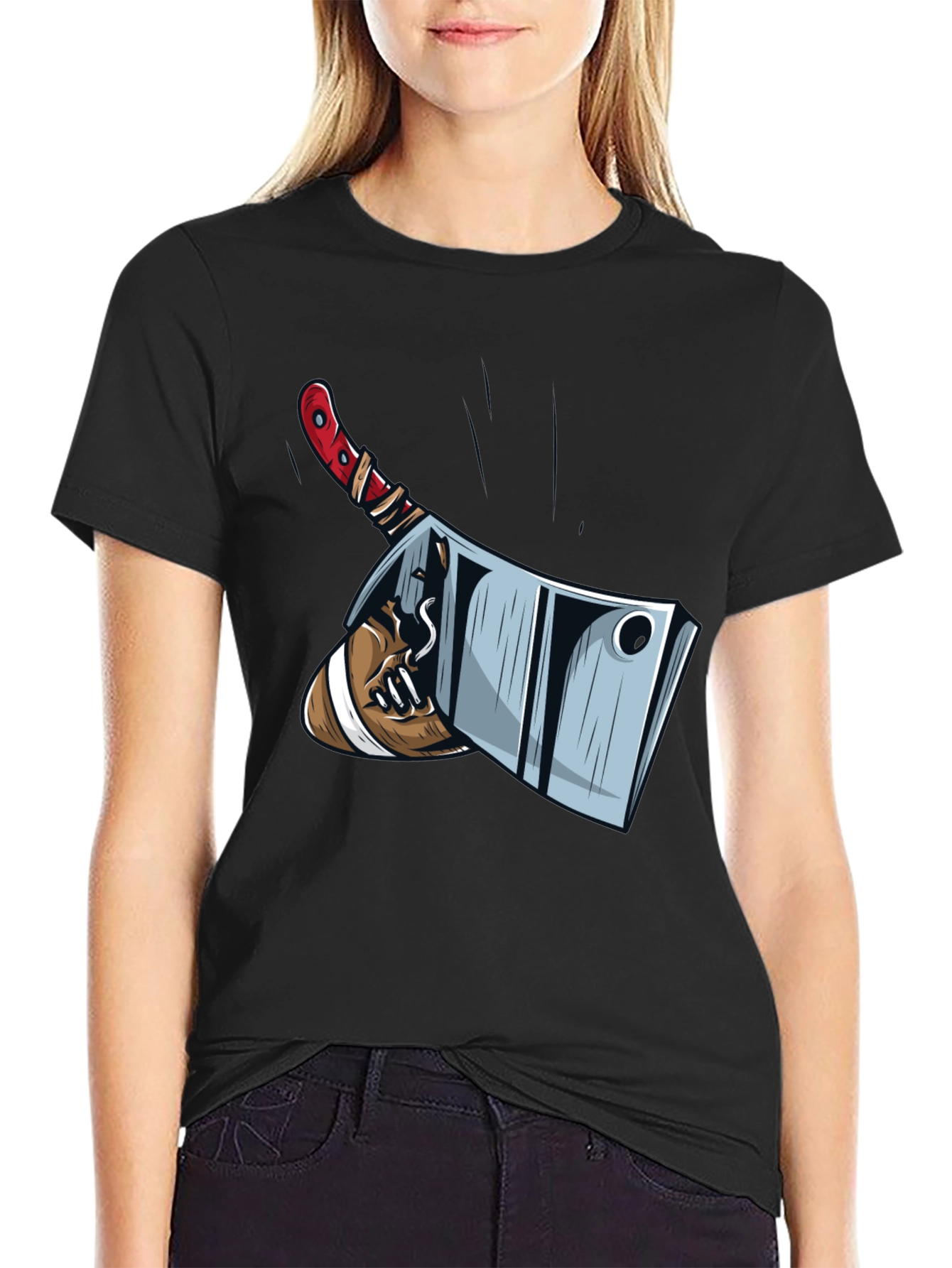 Cleaver Graphic Tee - Butcher Shop Humor