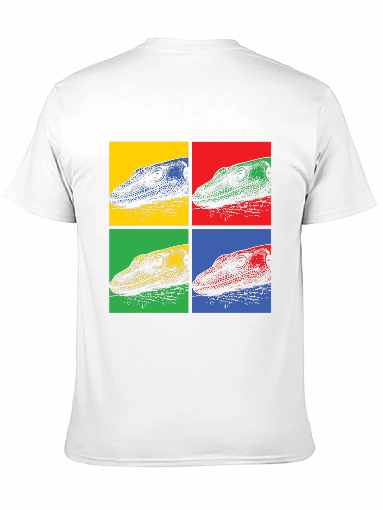 Pop Art Lizard Graphic Tee - Cool Mens T-Shirt