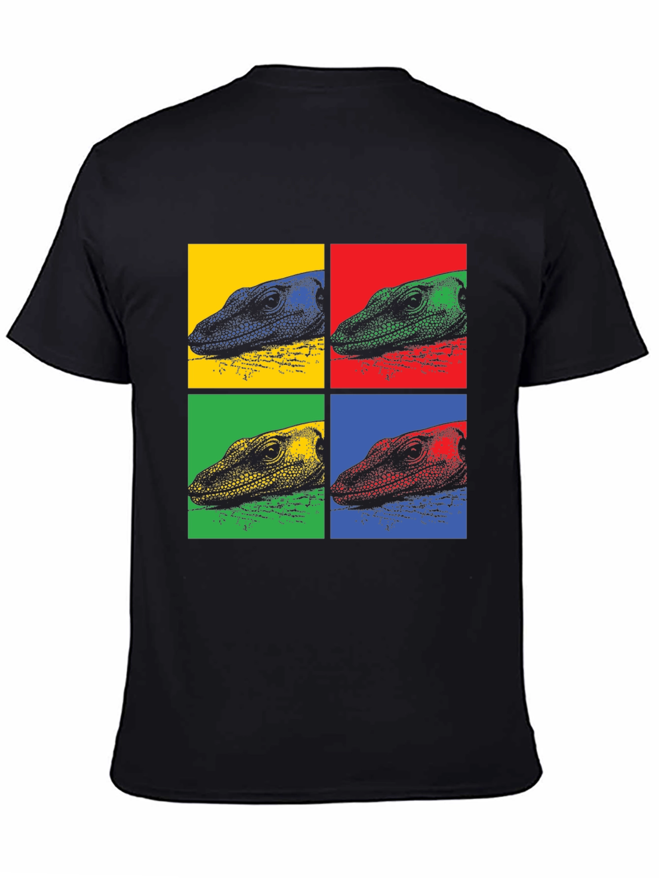 Pop Art Lizard Graphic Tee - Cool Mens T-Shirt
