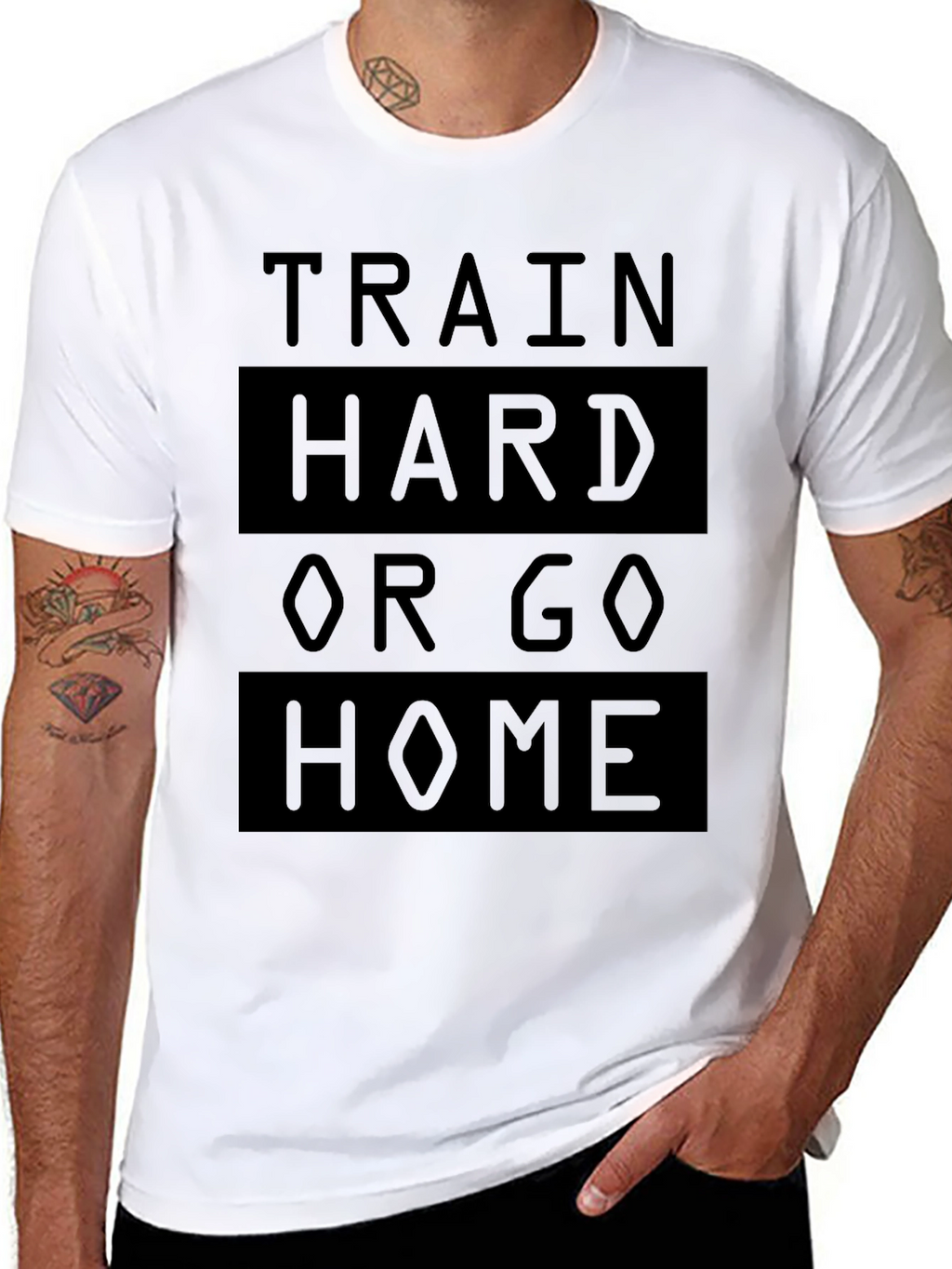 Train Hard or Go Home Black T-Shirt