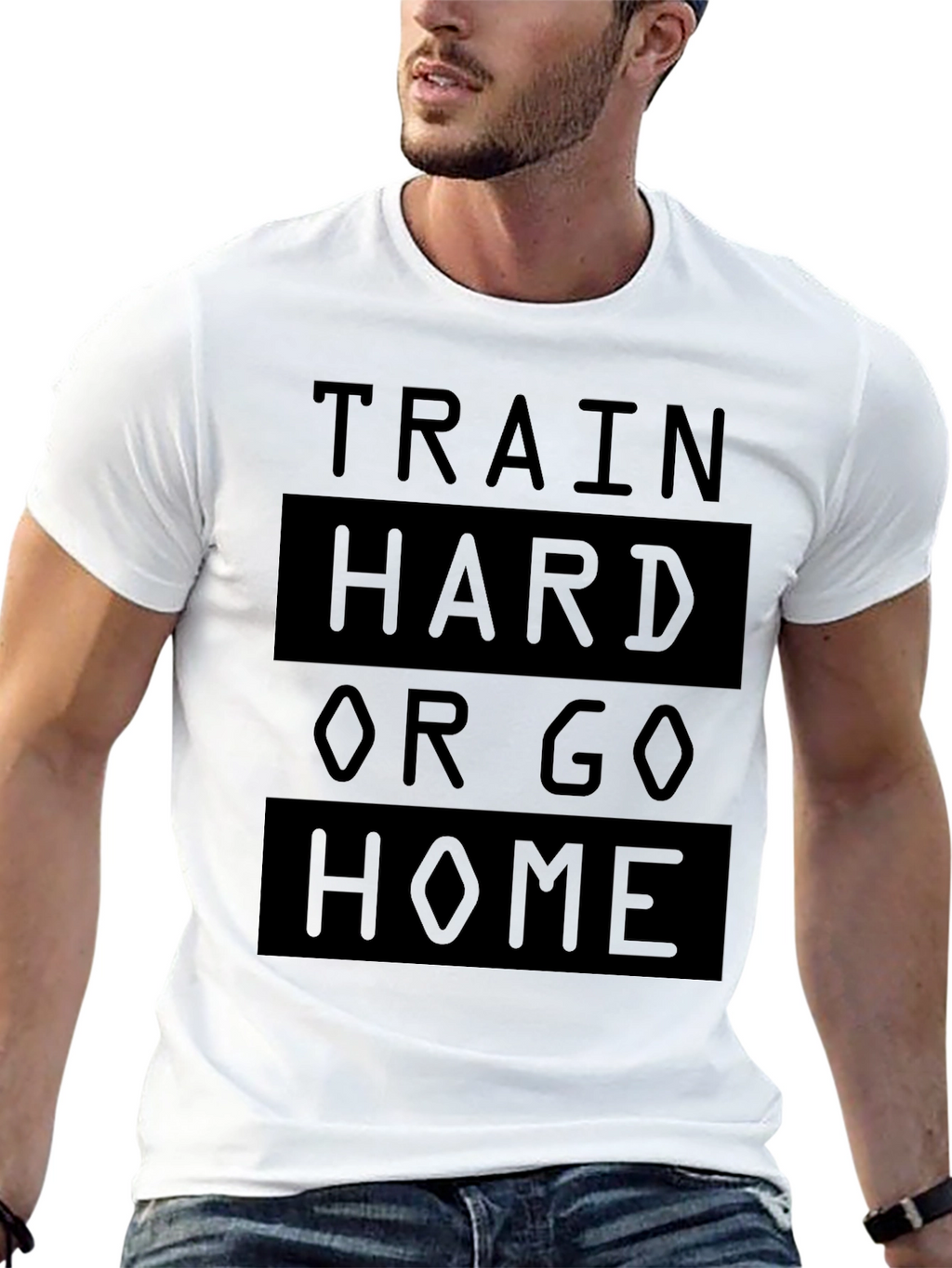 Train Hard or Go Home Black T-Shirt