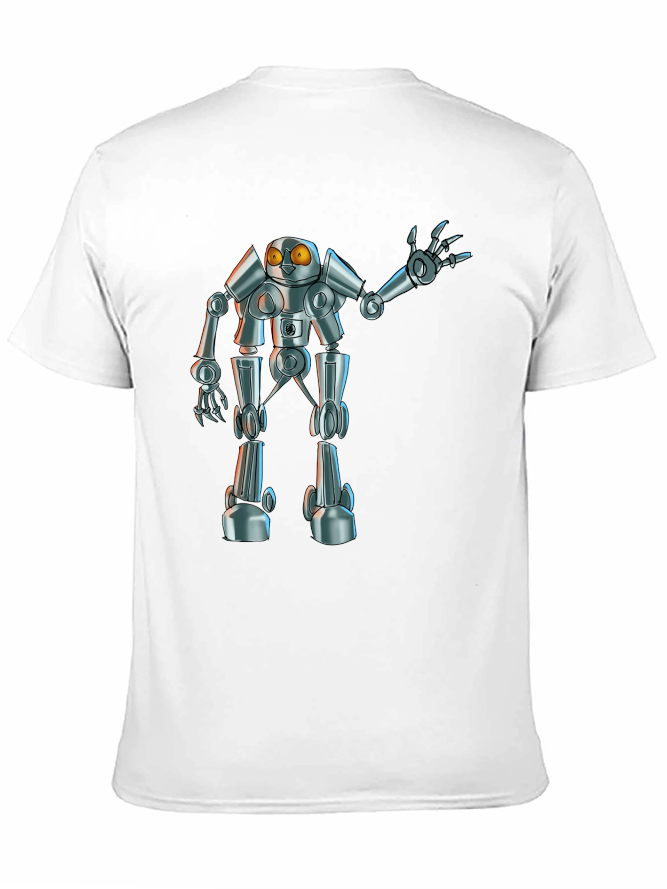 Robot Graphic Tee - Black Novelty T-Shirt