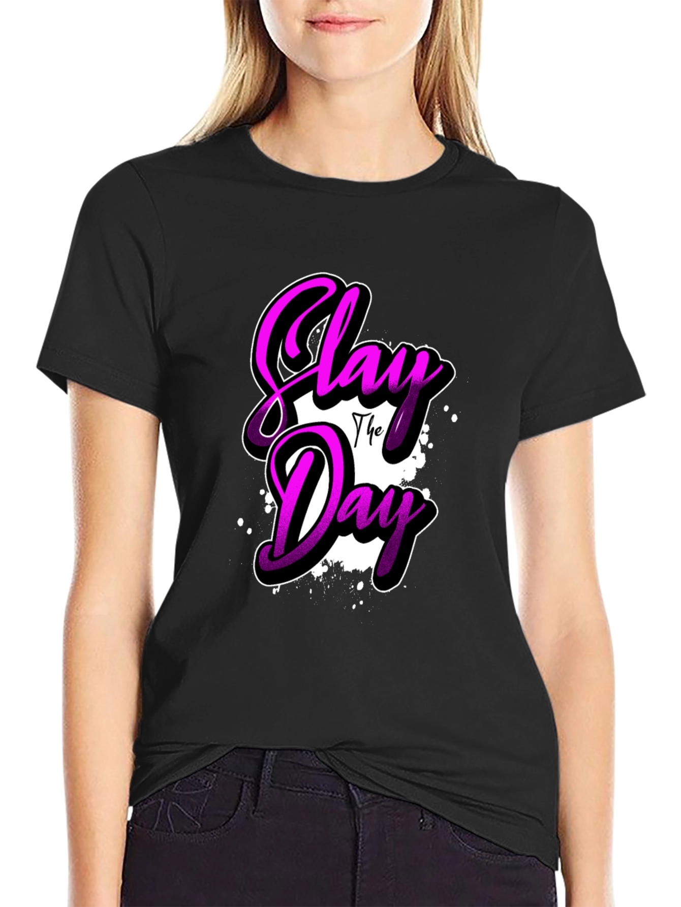Slay The Day Black T-Shirt