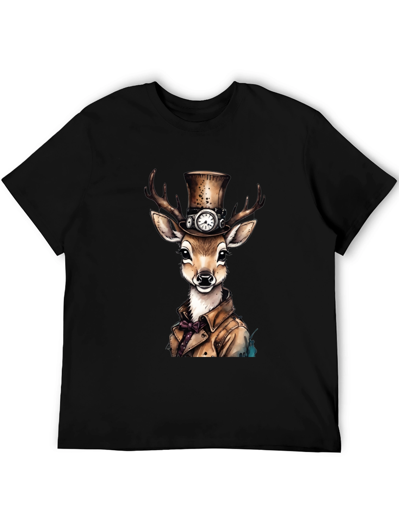 Steampunk Deer Graphic T-Shirt