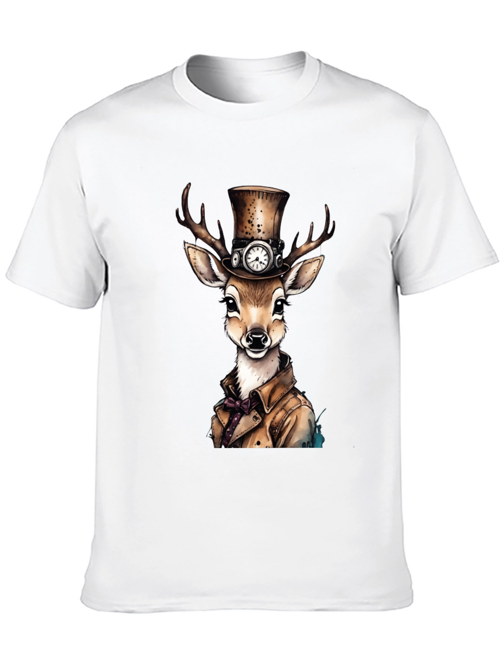 Steampunk Deer Graphic T-Shirt