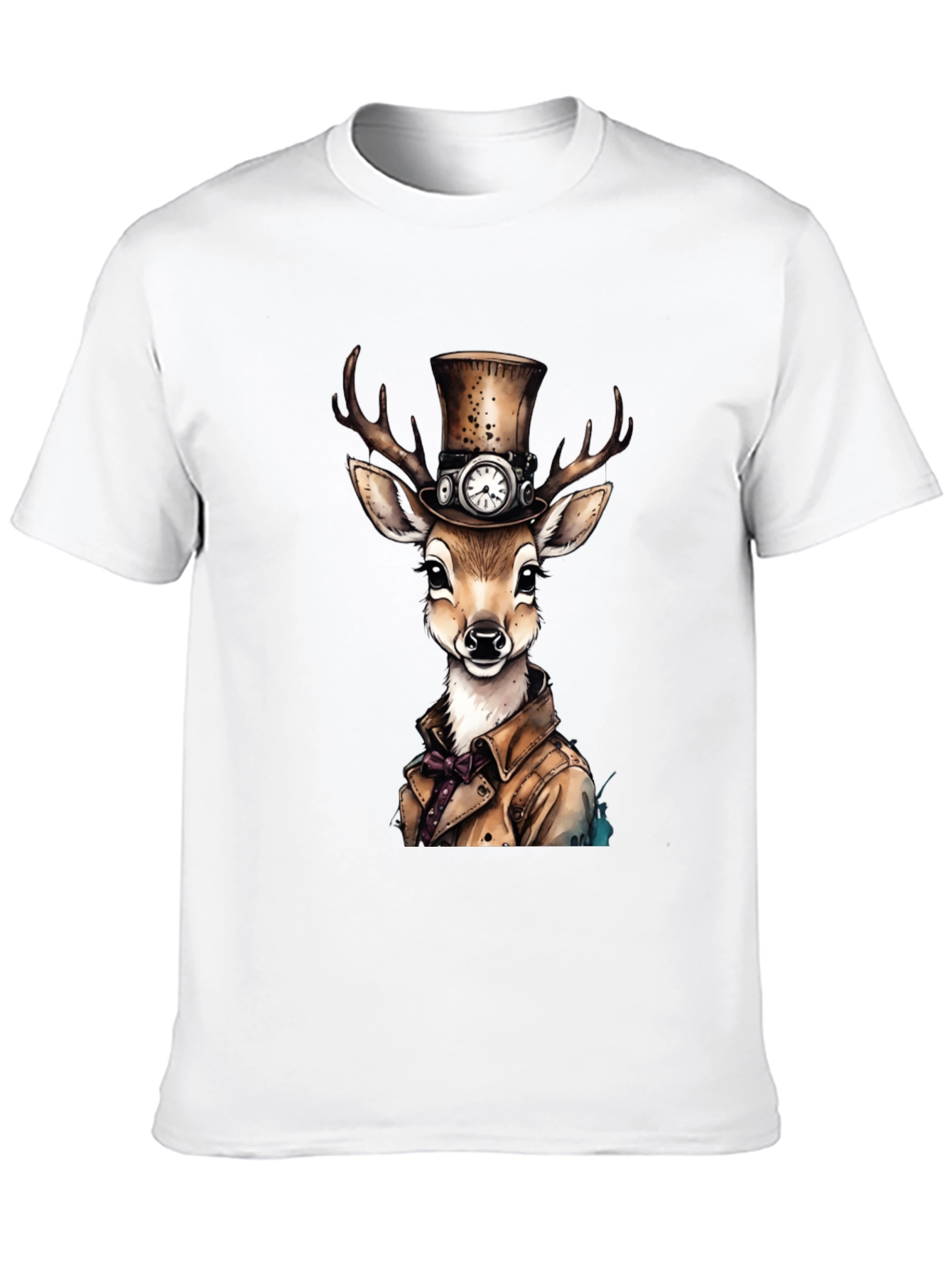 Steampunk Deer Graphic T-Shirt