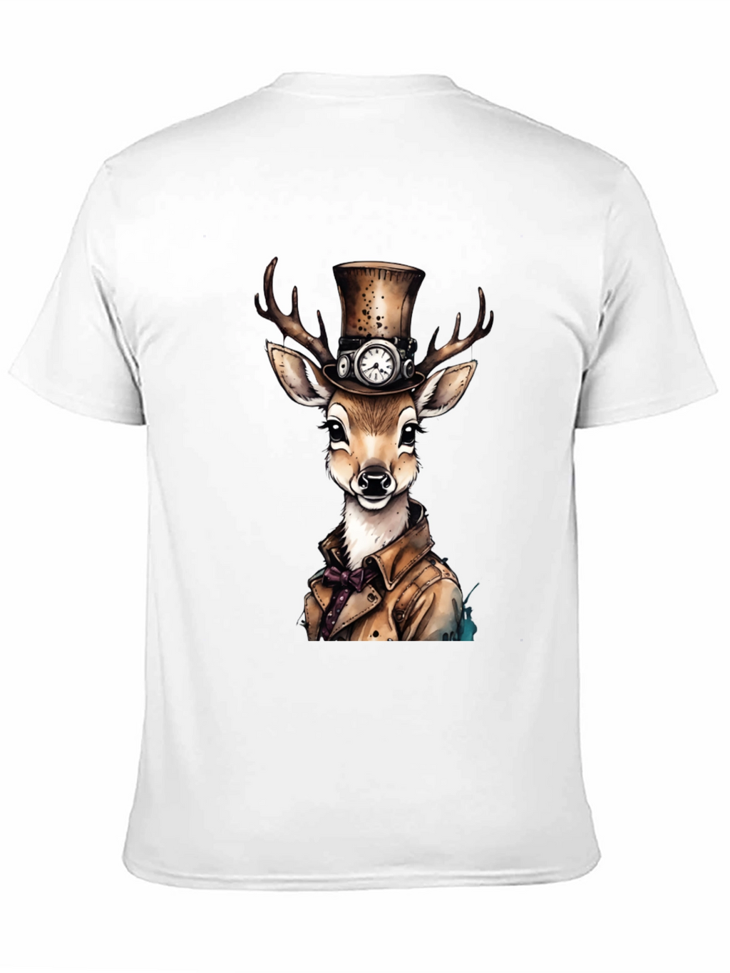 Steampunk Deer Graphic T-Shirt