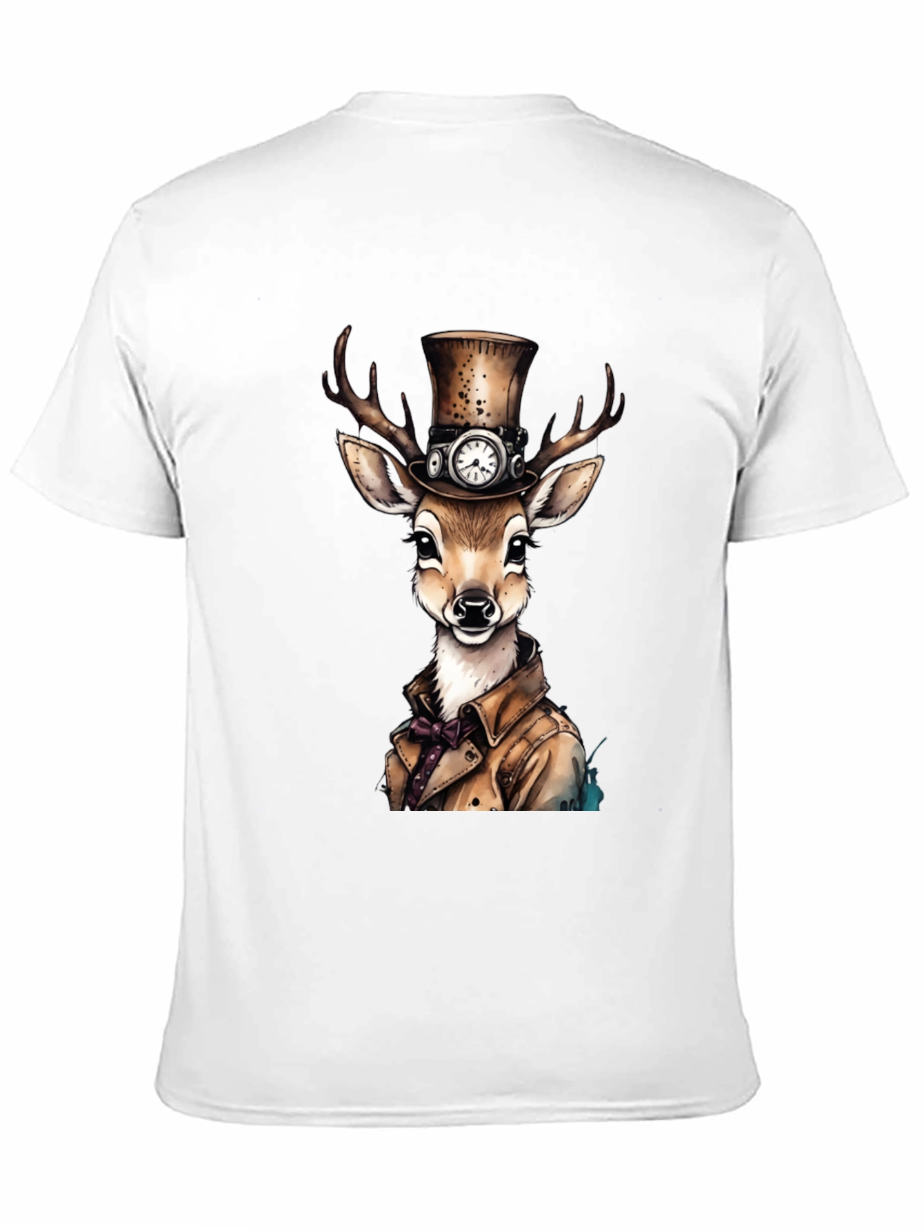 Steampunk Deer Graphic T-Shirt