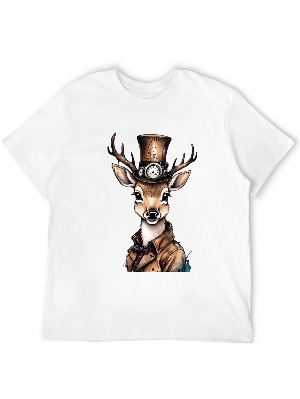 Steampunk Deer Graphic T-Shirt