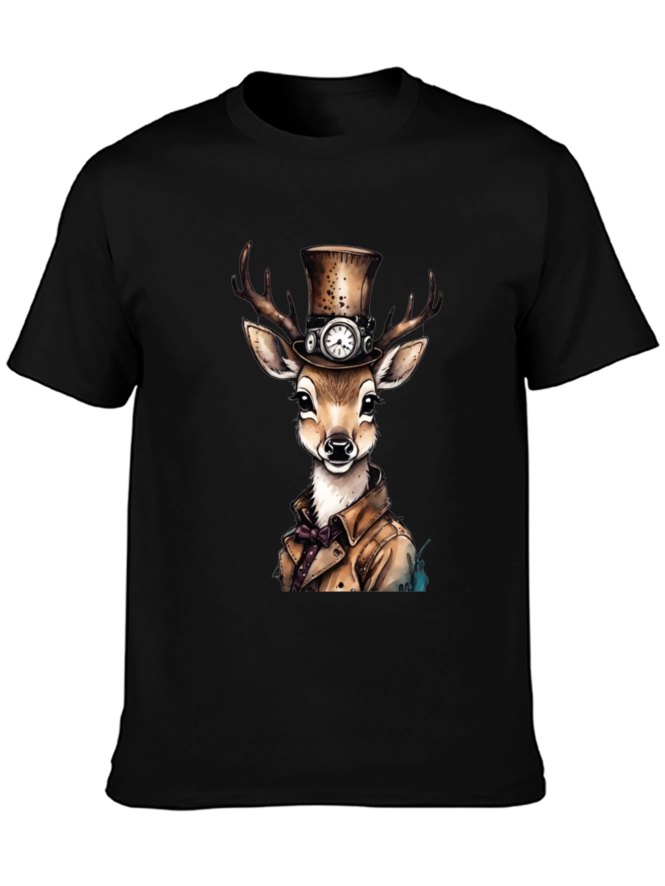 Steampunk Deer Graphic T-Shirt