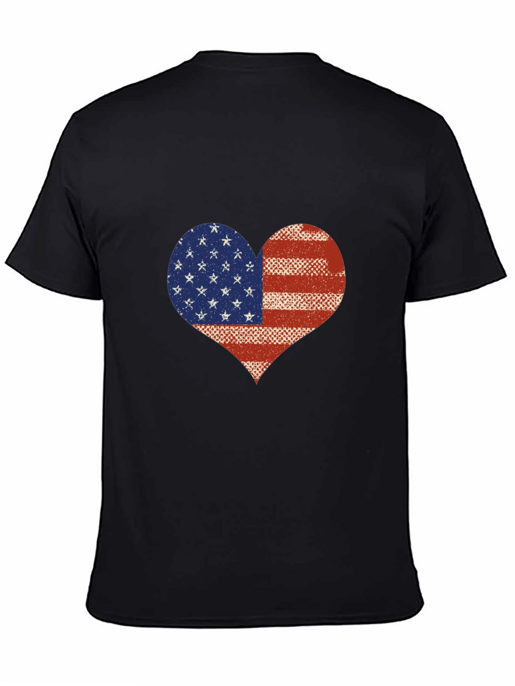 American Flag Heart T-Shirt - Patriotic USA Love Tee