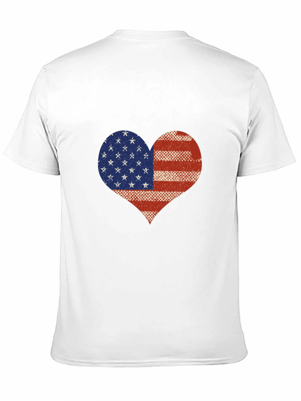 American Flag Heart T-Shirt - Patriotic USA Love Tee
