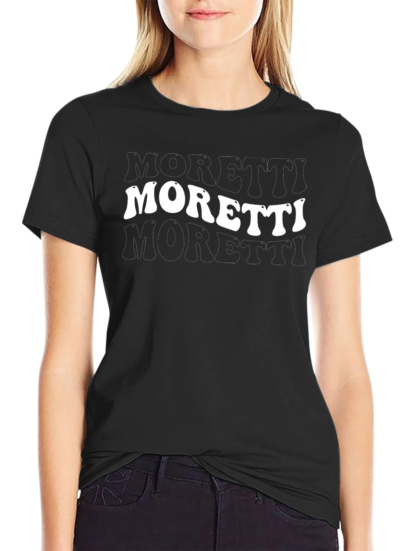 Moretti Graphic Tee - Retro Style Black T-Shirt