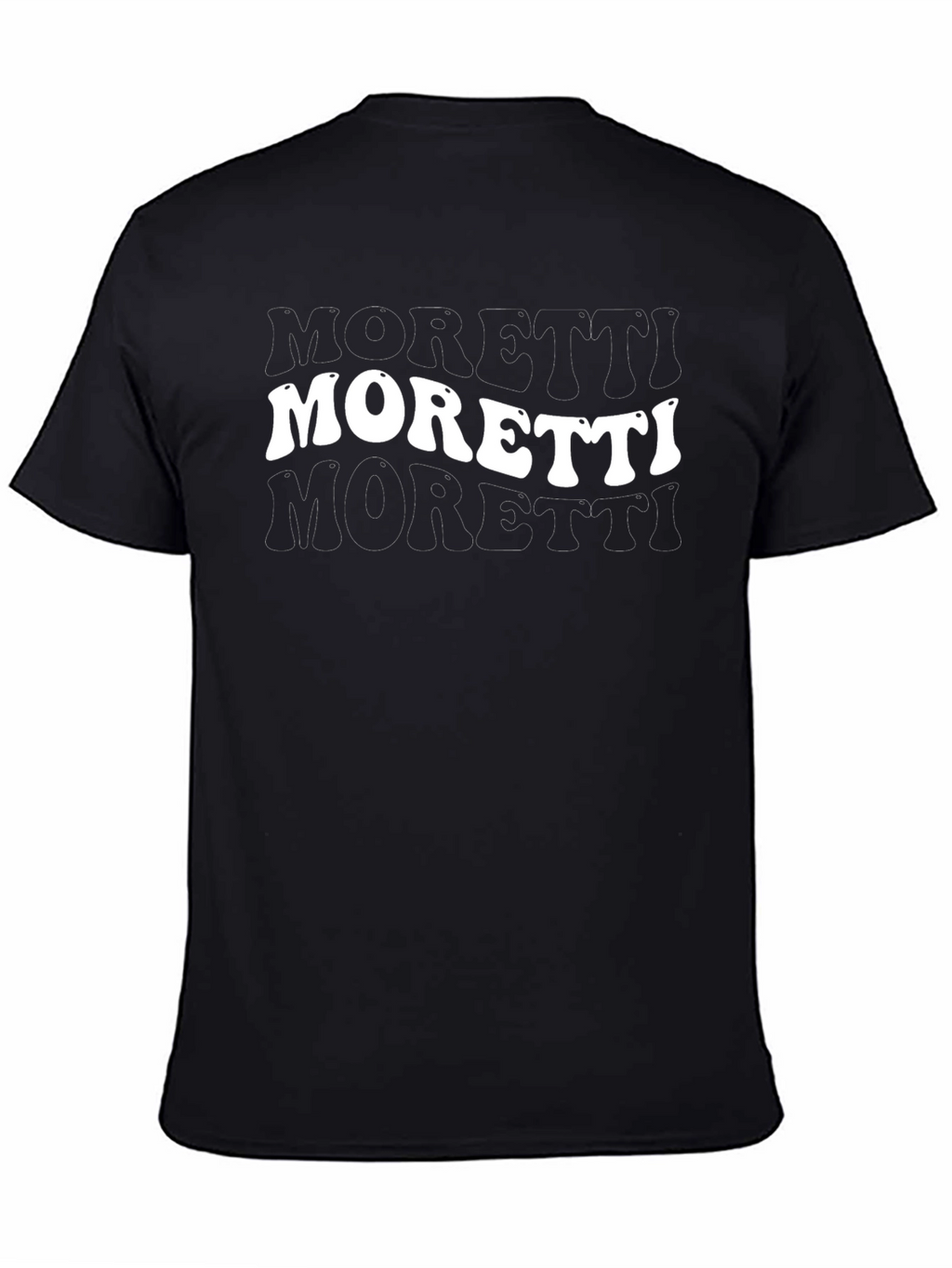 Moretti Graphic Tee - Retro Style Black T-Shirt