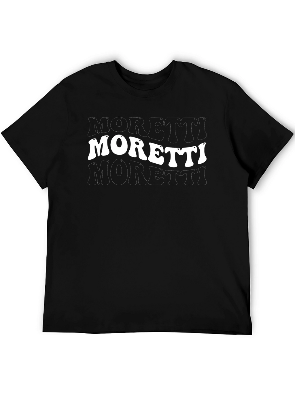 Moretti Graphic Tee - Retro Style Black T-Shirt