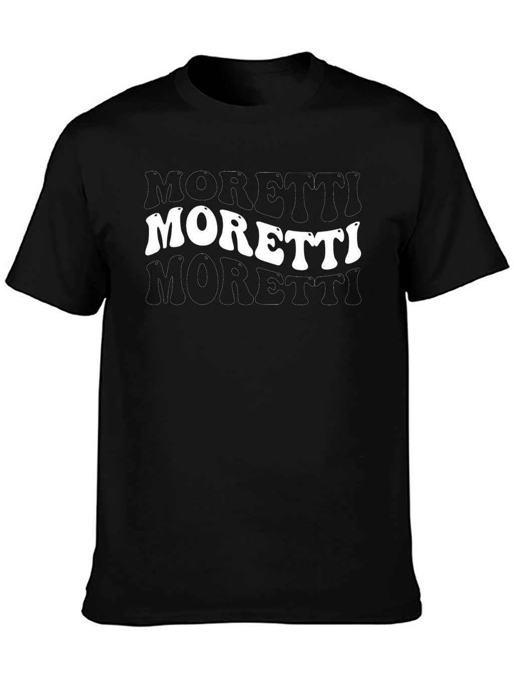 Moretti Graphic Tee - Retro Style Black T-Shirt