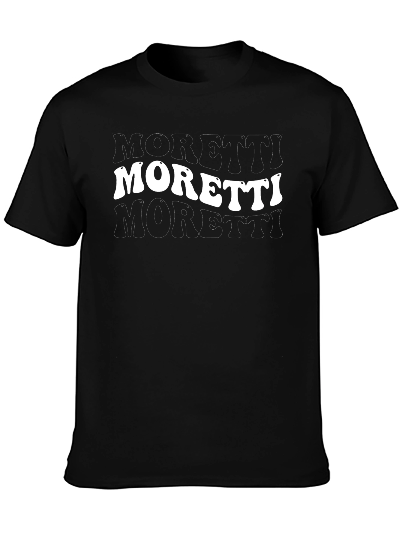Moretti Graphic Tee - Retro Style Black T-Shirt