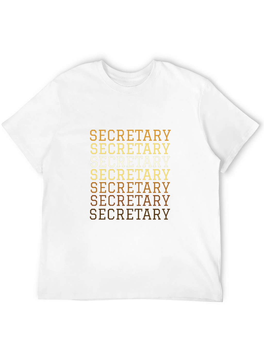 Secretary Tee - Retro Text Design