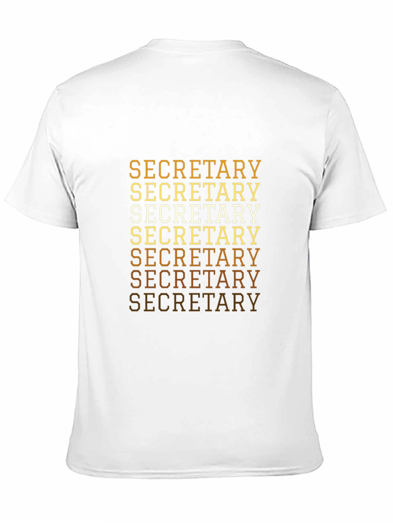 Secretary Tee - Retro Text Design