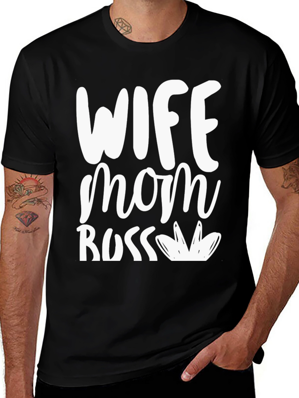 Wife Mom Boss Graphic T-Shirt