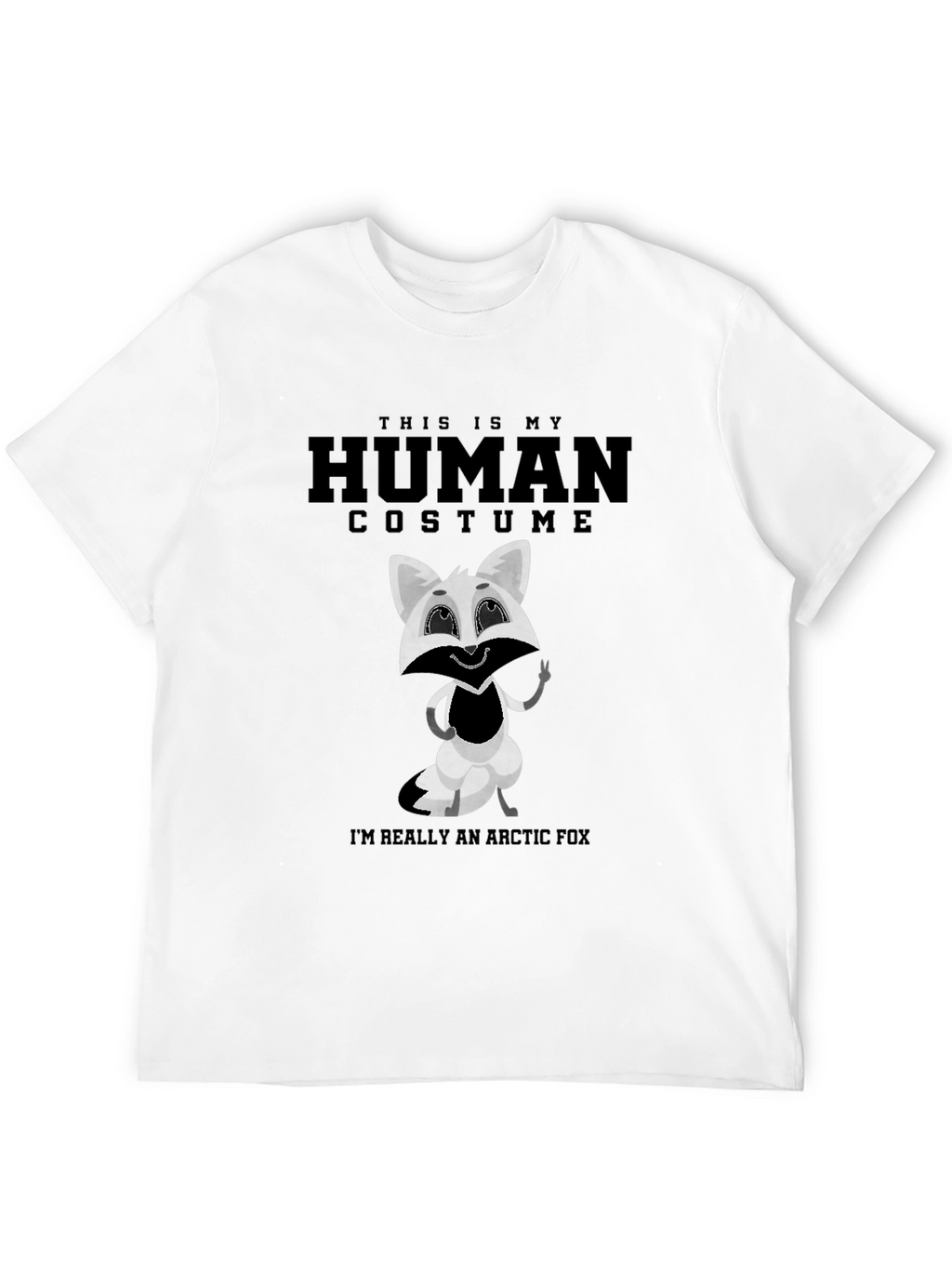 Human Costume Arctic Fox Novelty Tee