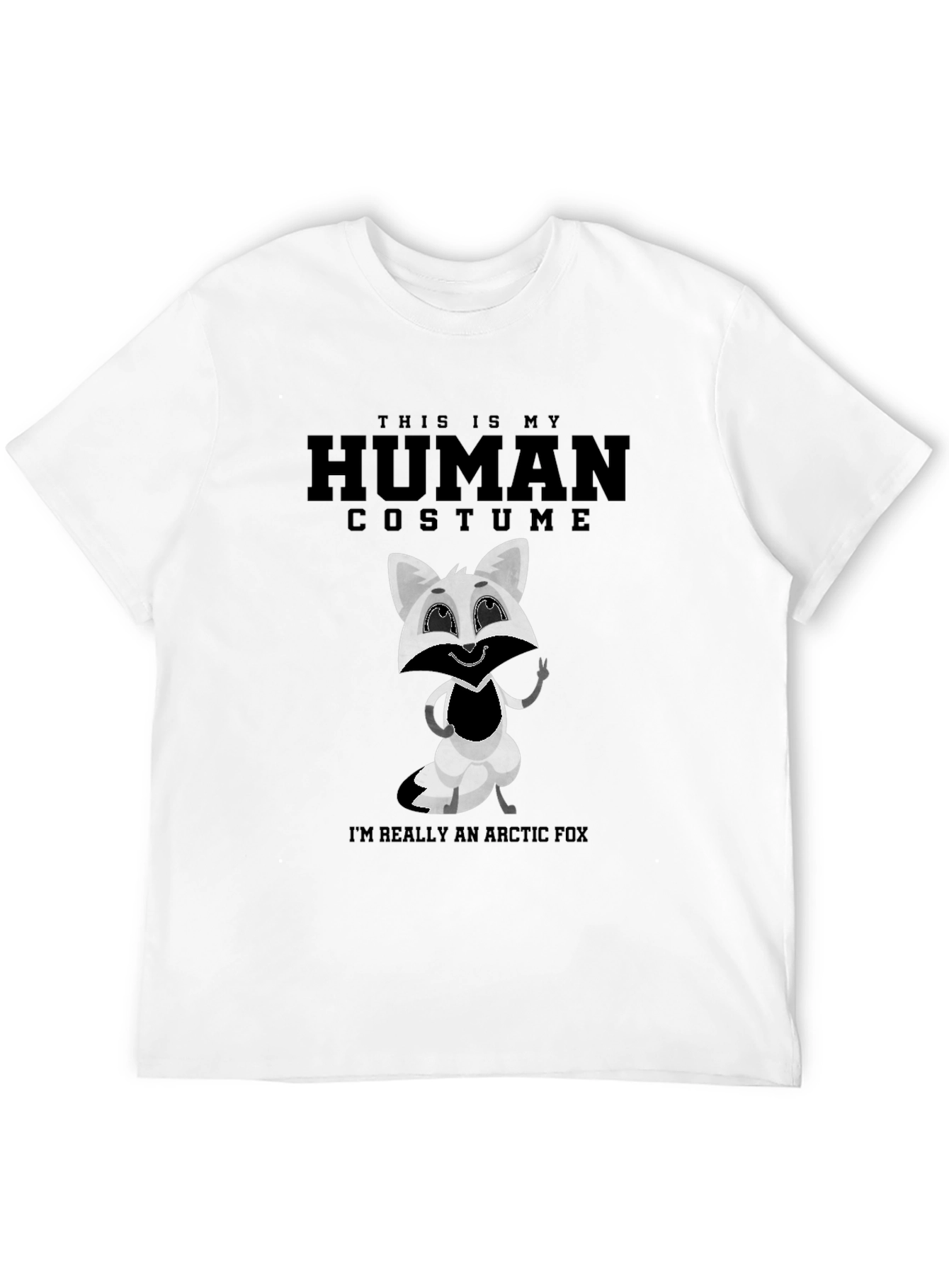 Human Costume Arctic Fox Novelty Tee