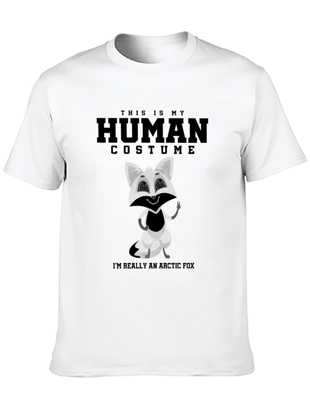 Human Costume Arctic Fox Novelty Tee