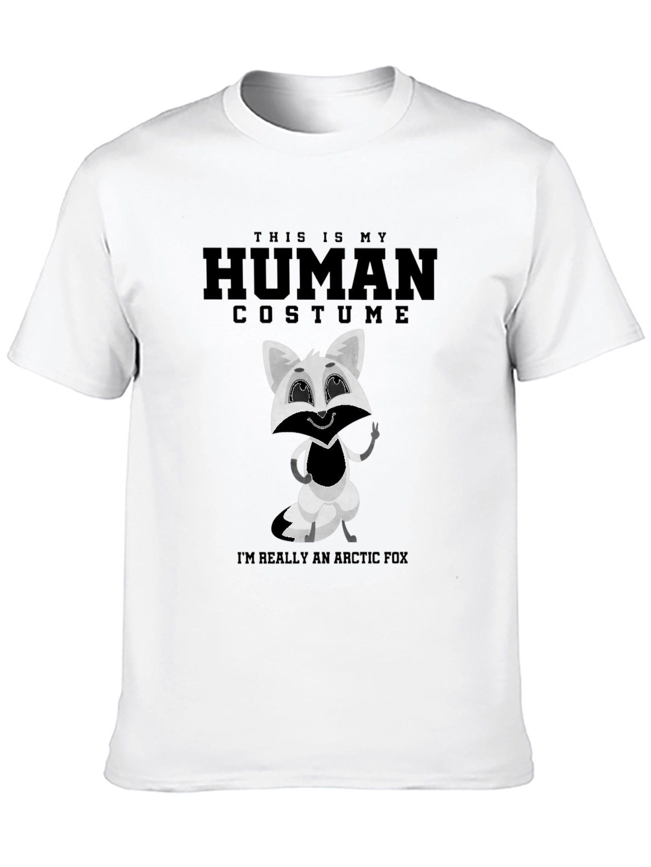 Human Costume Arctic Fox Novelty Tee