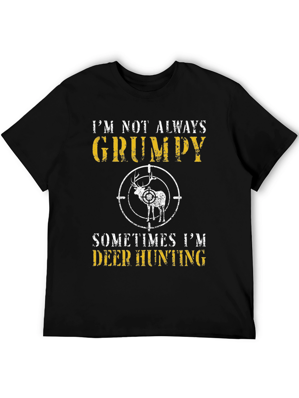 Grumpy Deer Hunting Graphic T-Shirt