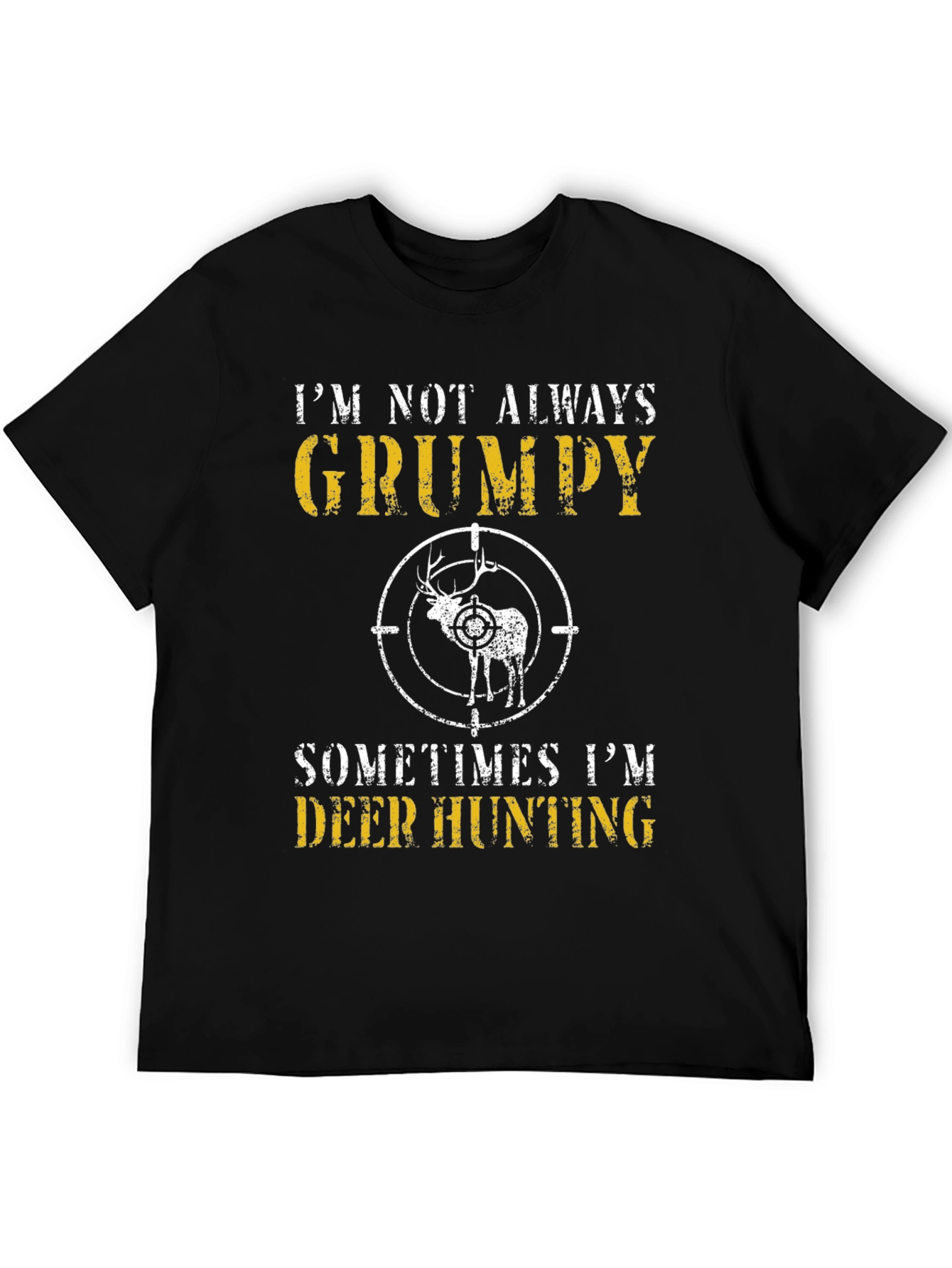 Grumpy Deer Hunting Graphic T-Shirt