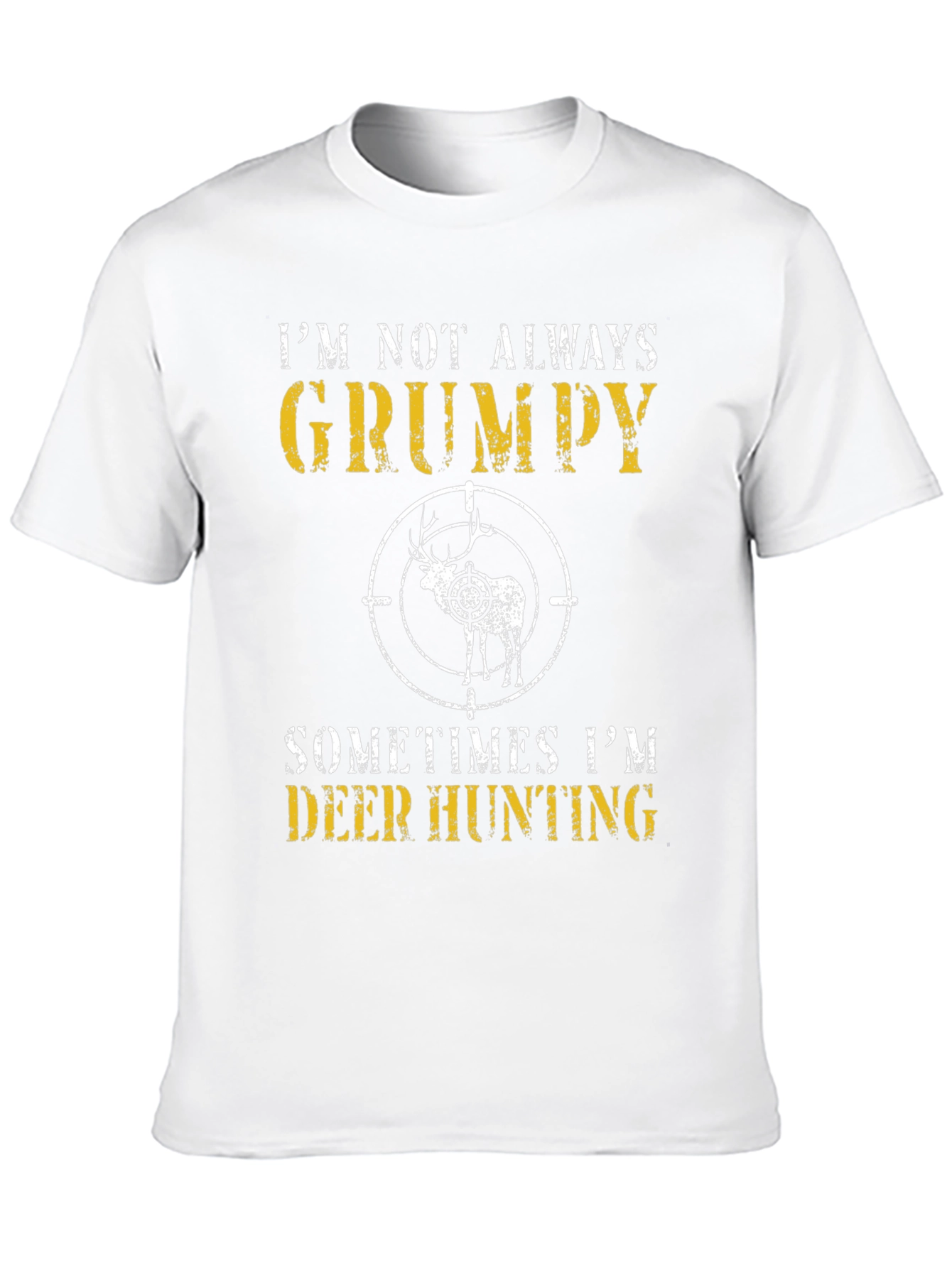 Grumpy Deer Hunting Graphic T-Shirt