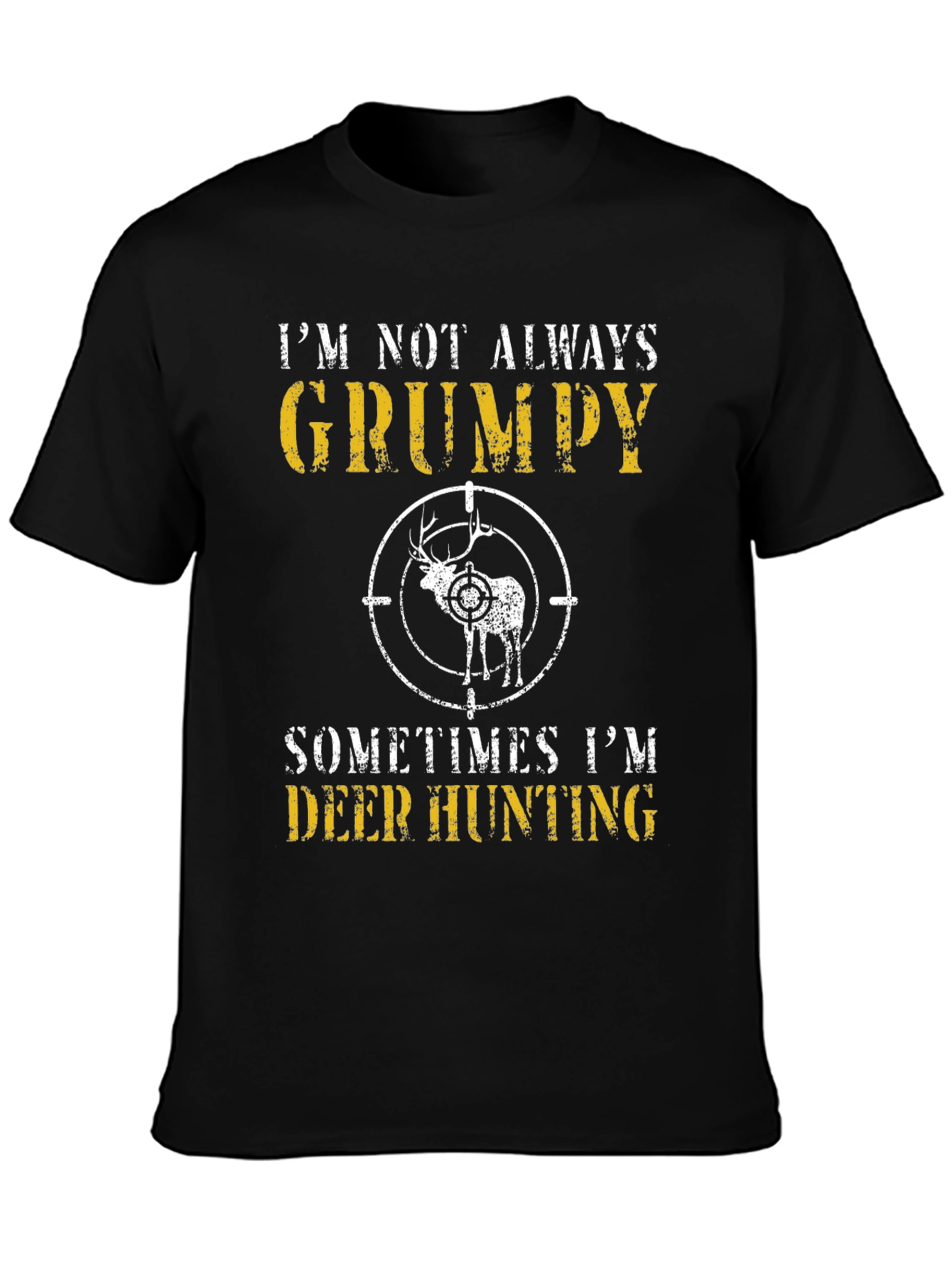 Grumpy Deer Hunting Graphic T-Shirt