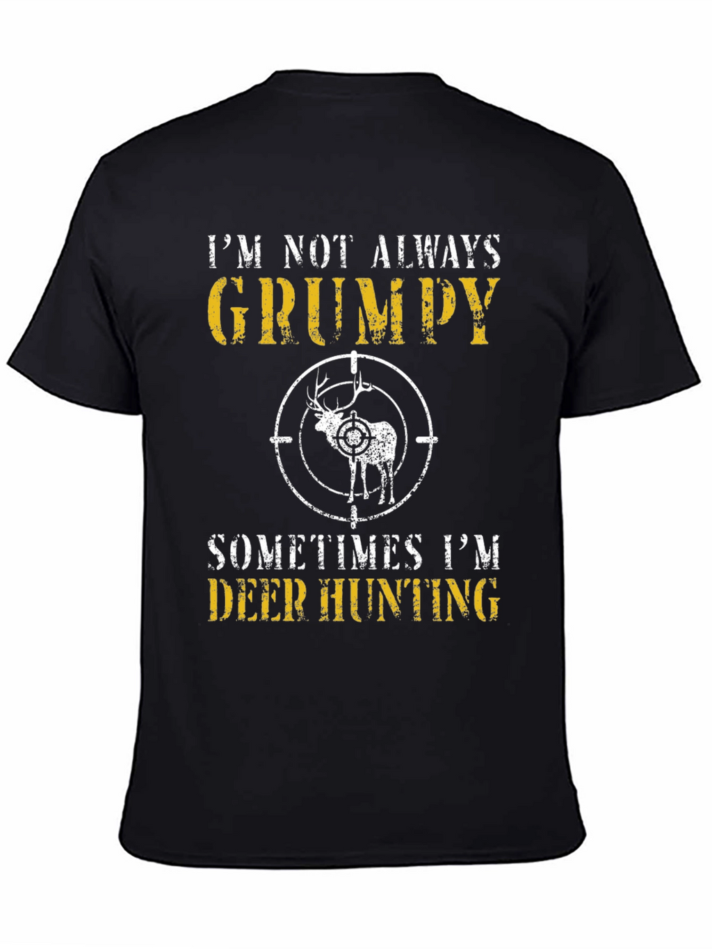 Grumpy Deer Hunting Graphic T-Shirt