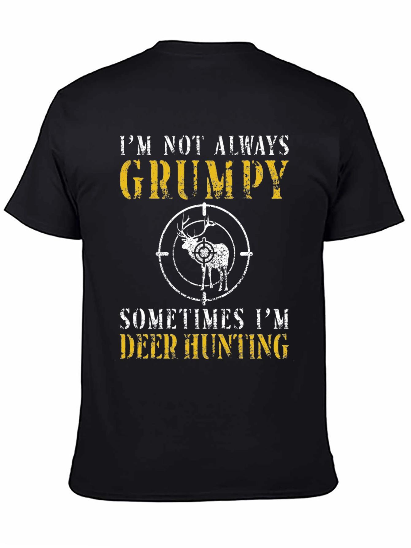 Grumpy Deer Hunting Graphic T-Shirt